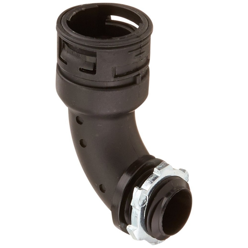 Electri-Flex 90230 Liquidtight CF 21 Nylon 90D Connector‎ Black 1/2IN